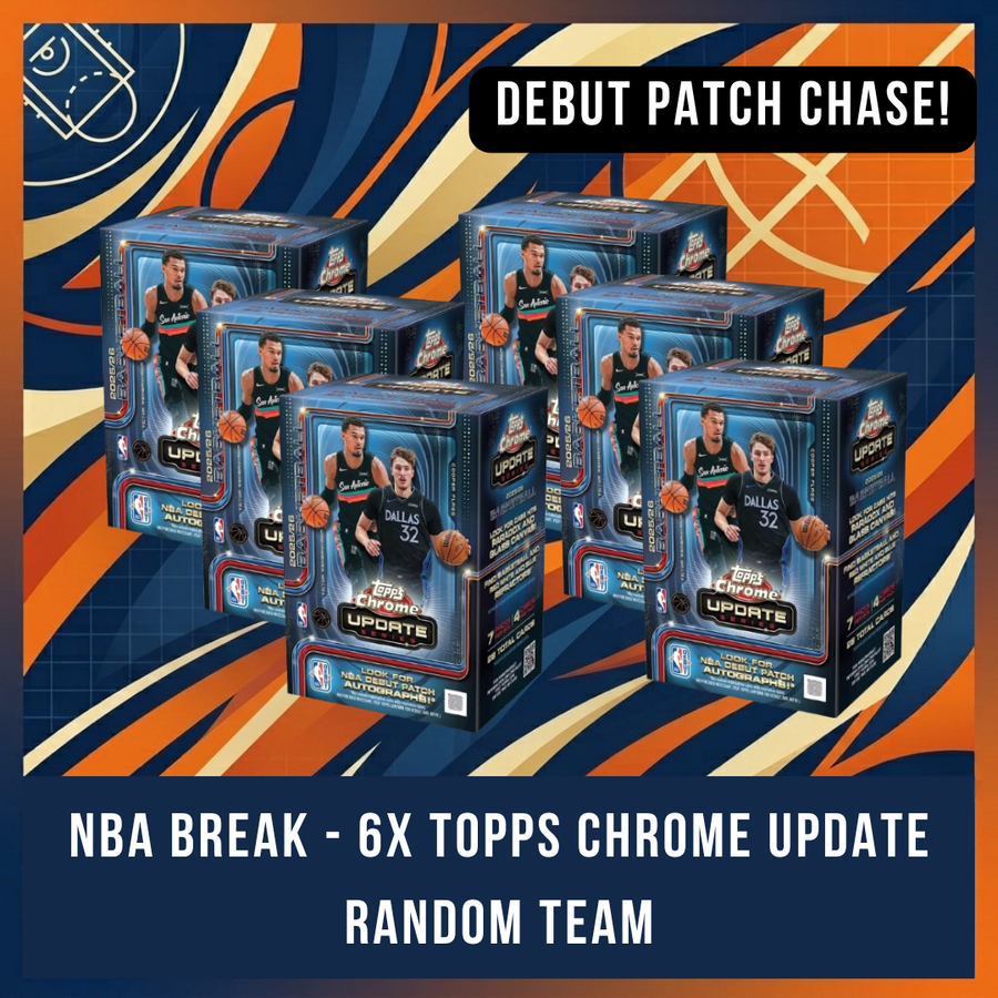 Break # 2 - 6x 2025-26 Topps Chrome Update Break - Random Team